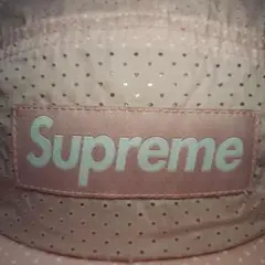 Supreme Perforated Camp Cap ピンク 夏 涼しい 帽子
