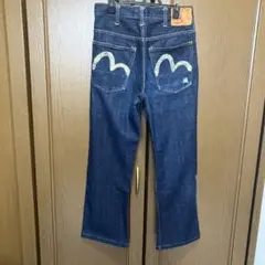 セリーヌ デニムパンツ ジーンズ 刺繍ロゴ トリオンフ ストレッチ スリット М セリーヌ デニムパンツ ジーンズ 刺繍ロゴ トリオンフ ストレッチ