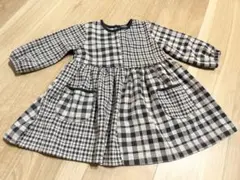 next 七分袖チェック柄ワンピース 90-100cm