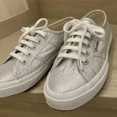 SUPERGA スペルガ シルバー　ラメ スニーカー 36