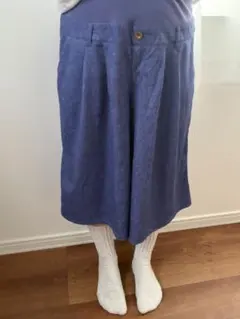 マタニティ ワイドパンツ 7部丈 M