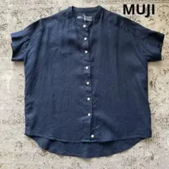 無印　MUJI リネン　半袖シャツ