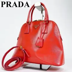 PRADA プラダ 2way ショルダーバッグ ハンドバッグ ガレリア 三角ロゴ