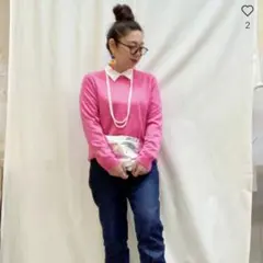 uniqlo ピンク ニット