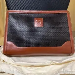 【極美品・箱付き】BALLY バリー セカンドバッグ クラッチ Bロゴ