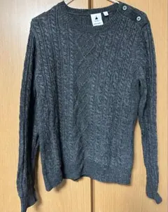 niko and ... ケーブルニットセーター グレー サイズ3