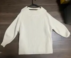 FRAY.I.D アイボリー リブ編みセーター M