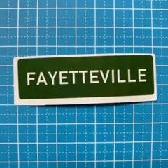 【人気】かわいい　FAYETTEVILLE 防水ステッカー