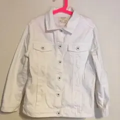 zara Girls ホワイトデニムジャケット Gジャン size8 128cm