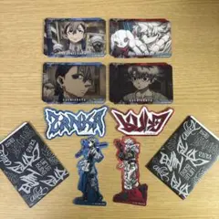 ８枚　ガチアクタ　ダイカットステッカー　シール　カードダス　ルド　ザンカ