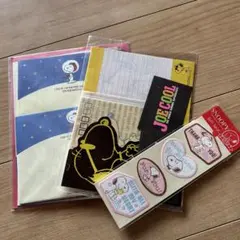 スヌーピー レトロ　レターセット　シール