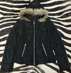 00s 平成ギャル お兄系 ファーダウン 光沢 短丈　グランジ y2k ギャル男