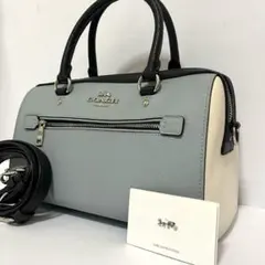 希少カラー✨未使用級✨コーチ　ローワン 2way ショルダーバッグ　バイカラー