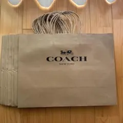 COACH ショップ袋 大きめ 13枚セット不織布巾着付き