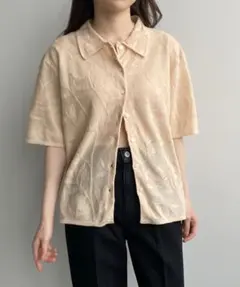 ❁⃘COCO DEAL❁⃘シアージャガードニットシャツ