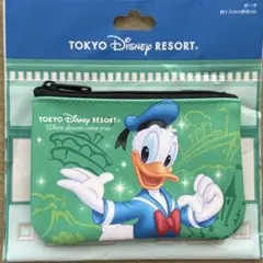 ディズニーリゾート　パークチケット風　ポーチ　ドナルドダック