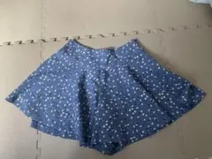 TO b. by agnes b. フレアミニスカートパンツ ブルー