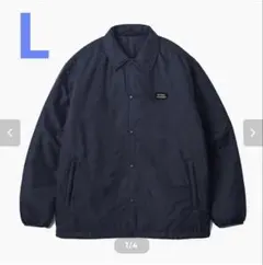 ENNOY PADDED NYLON COACH JACKET（NAVY)L