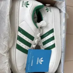 adidas Superstar ホワイト/グリーン スニーカー