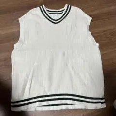 GU ノースリーブセーター ホワイト