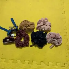 シュシュ、ヘアークリップ　7点