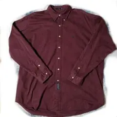 90s Ralph Lauren BDシャツ オックスフォード XL ブラウン