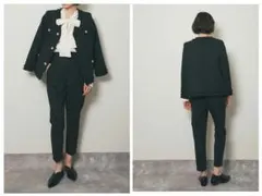 スマイルオーキッド 3点セット ツイードジャケット ブラウス パンツ