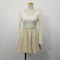 LIZLISA レース バックリボン ワンピース 姫カジ 平成 Y2K 切替