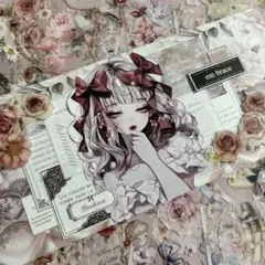 海外マステ22本切り売り♡簡易マステ袋付き♡（横）