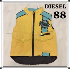 【 DIESEL 】ディーゼル キッズ ベスト 88cm 刺繍ロゴ 中綿