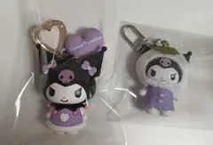 クロミ ワンポイントハート サンリオピューロランド　PVCマスコット ちびっとも
