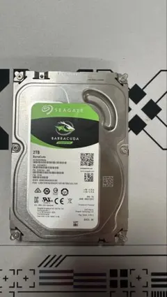 【動作確認済】Seagate BarraCuda 2TB HDD 3.5インチ)