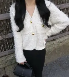 ツイード ニット