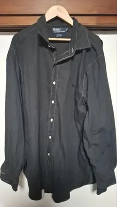 90ss〜 Polo by Ralph Lauren 長袖シャツ ブラックのサムネイル