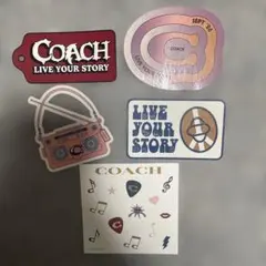 COACH 2026 日本限定 非売品 ステッカー 4枚セット　シール1枚