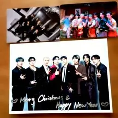 スキズ クリスマス・新年カード トレカ＆ステッカー3枚おまとめ1点100円引