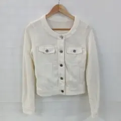 値下◎4.6◎S714◎オフオン◎ノーカラージャケット◎スウェット◎38のサムネイル