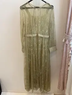 期間限定　タイムセール　オケージョンドレス　グリーン