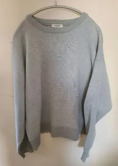 studioCLIP グレー ニットセーター 長袖