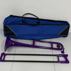 【12/22まで特価】　pboneトロンボーン緑　カバー付き 12/22まで特価】 pboneトロンボーン緑 カバー付き プラスチック