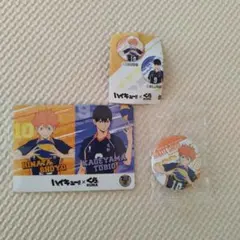 くら寿司　ハイキュー!! 缶バッジ＆カード　日向翔陽 影山飛雄