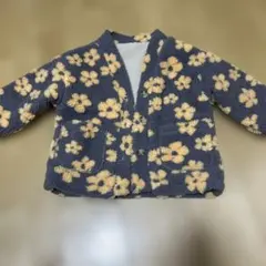 BAKER フリースジャケット 110 ネイビー花柄