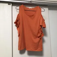 GU オフショルダー ノースリーブ Tシャツ M