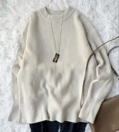 Mila Owen 長袖ニット one size ベージュ　セーター
