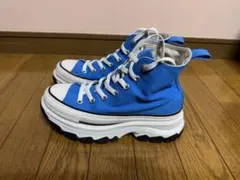 コンバース　オールスター　トレックウェーブ　青 厚底　ALLSTAR