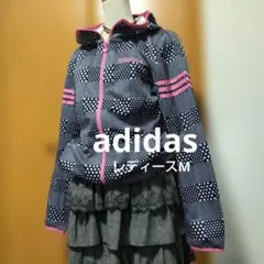 adidas 紺ピンクドット ジップアップパーカー トラックジャケットフェアリーのサムネイル