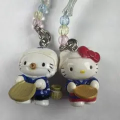 ハローキティ ストラップ 2体セット ご当地