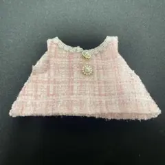 ラブブ ピンクぬいぐるみ服 ドール用 お出かけ ぬい服