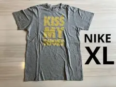 NIKE KISS MY SHOES Tシャツ グレー XL