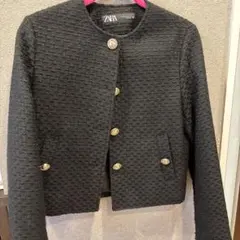ZARA ブラック テーラードジャケット XS